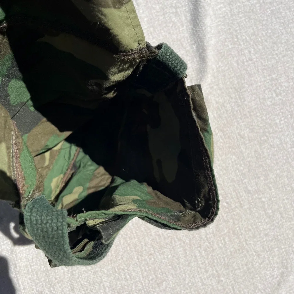 Vintage Woodland Camo Messenger Bag Utility Crossbody Military Cargo Pockets